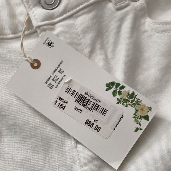 Chelsea & Violet Crop White Jeans - Picture 2 of 8